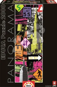 Educa Puzzle Panorama New York Pop Art 2000 db 16017 színes