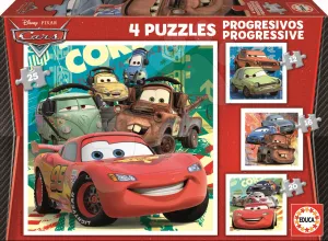 Gyerek puzzle Disney Verdák 2 Educa 25-20-16-12 db 14942 színes