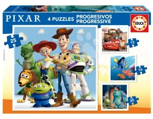 Puzzle Disney Pixar Progressive Educa 12-16-20-25 darabos 3 évtől