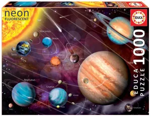 Educa puzzle Neon Solar System 1000 db 14461 színes