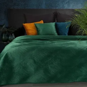 Minőségi steppelt ágytakaró sötétzöld színben Szélesség: 170 cm | Hossz: 210 cm #1174013