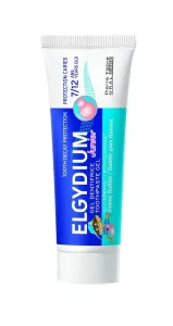ELGYDIUM Géles fogkrém fluororinnal és rágógumi ízzel 7-12 éves gyermekek számára Junior 50 ml