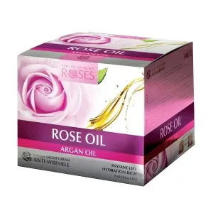 ELLEMARE Éjszakai ránctalanító krém Roses and Argan & Tsubaki Oils (Anti-Wrinkle Night Cream) 30 ml