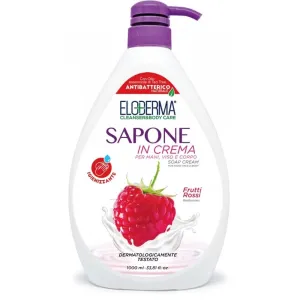 Eloderma Krémes szappan kézre, testre és arcra Piros gyümölcs (Soap Cream) 1000 ml