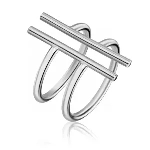 Emily Westwood Divatos nyitott acél gyűrű WR1033S