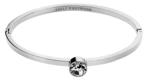 Emily Westwood Merev acél karkötő kristályokkal WB1011S
