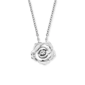 Engelsrufer Bájos ezüst nyaklánc rózsával ERN-ROSE-ZI
