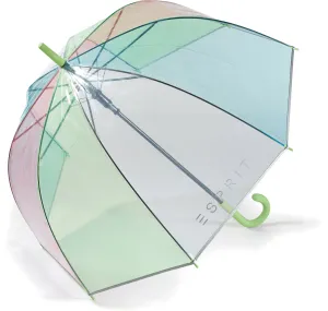 Esprit Esernyő Transparent Long AC Domeshape Rainbow 53161 green