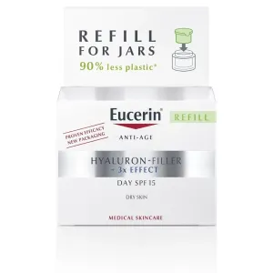 Eucerin Csere utántöltő öregedésgátló nappali krémhez SPF 15 száraz bőrre Hyaluron-Filler 3x EFFECT 50 ml