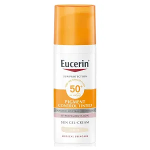 Eucerin Védő tonizáló zselés arckrém SPF 50+ Pigment Control Tinted (Sun Gel-Cream) 50 ml Light