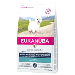 2,5kg Eukanuba Adult Breed Specific West Highland White Terrier száraz kutyatáp