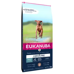 2x12kg Eukanuba Grain Free Adult Large Breed vad száraz kutyatáp