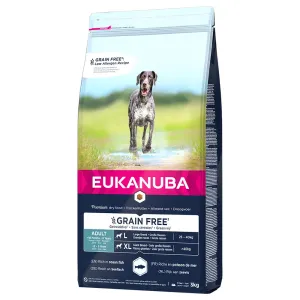 2x3kg Eukanuba Grain Free Adult Large Dogs lazaccal száraz kutyatáp