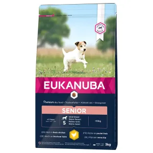 3x3kg Eukanuba Caring Senior Small Breed csirke száraz kutyatáp