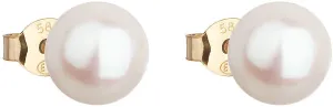 Evolution Group Arany fülbevalók valódi gyöngyből Pavona 921042.1