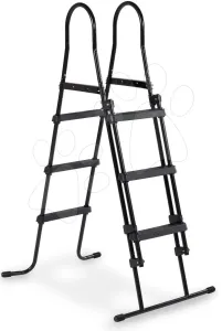 Medence létra pool ladder Exit Toys 91-107 cm magas kerethez fémváz csúszásmentes fekete