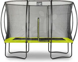 Trambulin védőhálóval Silhouette trampoline Exit Toys 214*305 cm zöld