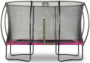 Trambulin védőhálóval Silhouette trampoline Exit Toys 244*366 cm rózsaszin