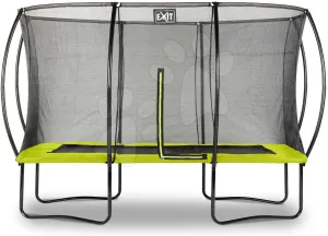 Trambulin védőhálóval Silhouette trampoline Exit Toys 244*366 cm zöld