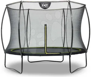 Trambulin védőhálóval Silhouette trampoline Exit Toys kerek 244 cm átmérővel fekete