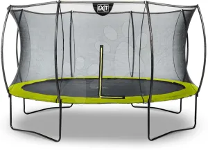 Trambulin védőhálóval Silhouette trampoline Exit Toys kerek 366 cm átmérővel zöld