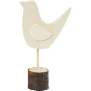 Fából készült madár dekoráció további díszítésre (dekorálható fa termék)