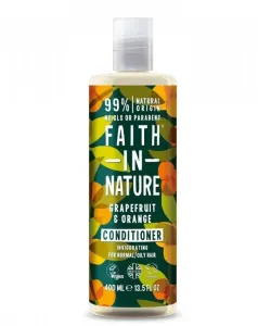 Faith in Nature Élénkítő természetes kondicionáló normál és zsíros hajra Graperfuit & narancs (Invigorating Conditioner) 400 ml