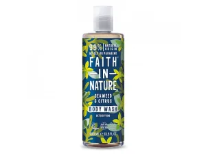 Faith in Nature Méregtelenítő természetes tusfürdő Tengeri moszat és citrus (Body Wash) 400 ml
