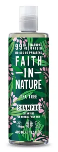 Faith in Nature Természetes tisztító sampon normál és zsíros hajra Tea Tree (Cleansing Shampoo) 400 ml