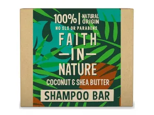 Faith in Nature Szilárd sampon Kókusz és shea vaj (Shampoo Bar) 85 g