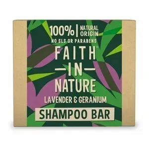 Faith in Nature Szilárd sampon Levendula a muskátli (Shampoo Bar) 85 g