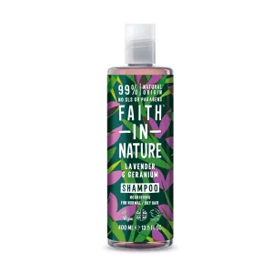 Faith in Nature Tápláló természetes sampon normál és száraz hajra samponLevandule (Nourishing Shampoo) 400 ml