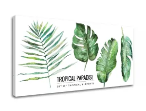 Vászonkép szöveggel Tropical paradise (modern vászonképek szöveggel)