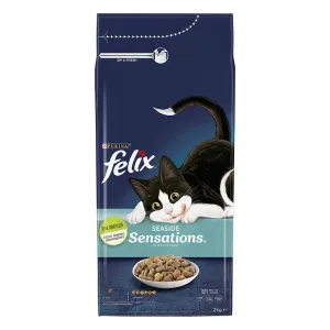3x2kg Felix Sensations Seaside Sensations lazac & zöldség száraz macskatáp