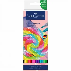 Akvarell markerek Goldfaber Aqua Dual szett Candy shop | 6 db (Akvarell )