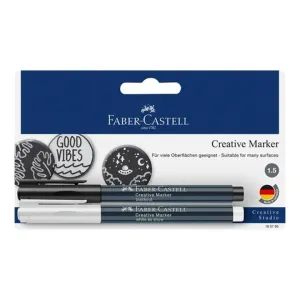 Faber Castell kreatív marker fehér/fekete (Többcélú tinta filctollak)
