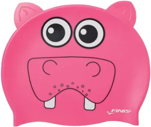 Gyermek úszósapka finis animal heads hippo rózsaszín