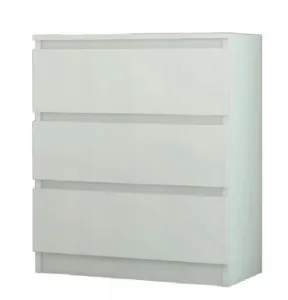 Fiókos szekrény gyerekszobába fehér fényes 76x40x70 cm