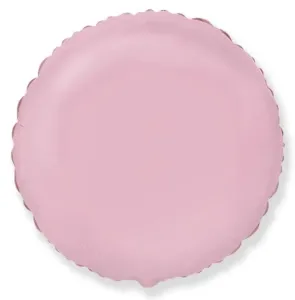 Balloon - lufi fólia 45 cm Kerek pasztell rózsaszín - Flexmetal