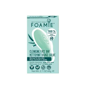 Foamie Szappan normál és száraz bőrre Aloe You Vera Much (Cleansing Face Bar) 60 g