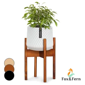 Fox & Fern Zeist, virágállvány, 2 magasságban, kombinálható, betolható dizájn, természetes #32069