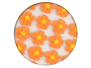 Cukros dekoráció - Virágok fonva 35 db narancssárga - Frischmann #1114968