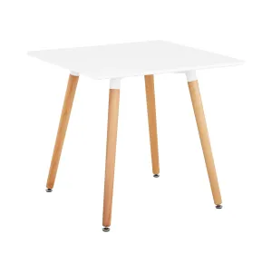 Asztal - négyzet - 80 x 80 cm - fehér | Fromm & Starck