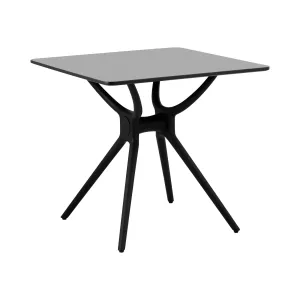 Asztal - négyzet - 80 x 80 cm - fekete | Fromm & Starck
