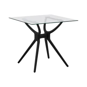 Asztal - négyzet - 80 x 80 cm - üveglap | Fromm & Starck