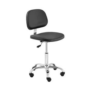 Laboratóriumi szék - 120 kg - Fekete, Króm - 450 - 585 mm között állítható | Fromm & Starck