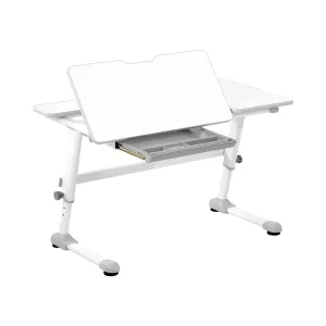 Állítható magasságú gyerek íróasztal - 120 x 66 cm - 0–50° dönthető - magasság: 600–760 mm - fiókkal | Fromm & Starck