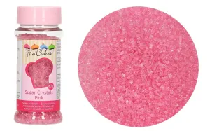 Rózsaszín dekoratív kristálycukor - 80g - FunCakes #1434996