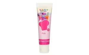 Rózsaszín gél koncentrált ehető festék, Pink színben anyagokhoz és csokoládékhoz 30 g - FunCakes #253277