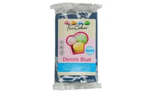 Denim kék hengerelt fondant 250 g (blue) - FunCakes